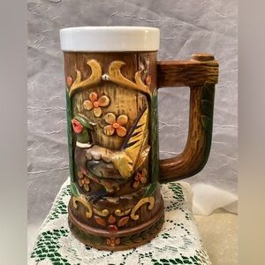 Napcoware MCM Pheasant Vintage Ceramic Beer Stein Mug C-8109